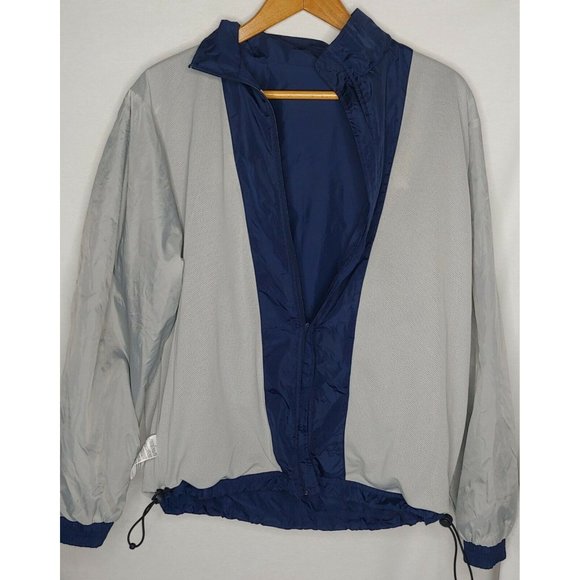 Notre Dame University Adidas Mens M Windbreaker Jacket Full Zip Mesh Lined Navy - Picture 7 of 9